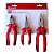JOGO ALICATE COM 3PCS R 28001004 UNIV/CORT/BICO GEDORE RED - Imagem 1