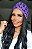 TURBANTE ROXO COM BOLINHAS - Imagem 1