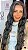 LACE SEREIA CASTANHO ESCURO COM MECHAS TOPO 13X2 - Imagem 2
