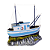 Enfeite Barco Rede Pesca - Imagem 3