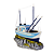 Enfeite Barco Rede Pesca - Imagem 1
