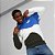 Moletom Puma Masculino Power Cat Fleece- Branco + azul 674099 - Imagem 1