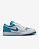 Tênis Nike Masculino Air Jordan 1 Low- Branco + Azul - Imagem 1