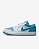 Tênis Nike Masculino Air Jordan 1 Low- Branco + Azul - Imagem 2