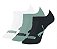 Meias Puma Masculina Sapatilha Esportiva- Kit com 3 pares -  Cinza/Branca/Verde  39 a 43 - Imagem 1