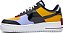 Tênis Nike Feminino Air Force 1 Shadow  "Dark Sulfur" - Preto + amarelo D06114 - Imagem 2