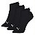 Meias Puma Feminina Sapatilha Esportiva- Kit com 3 pares- Preta  34 a 39 - Imagem 1