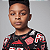 Camiseta Nike Infantil  Masculina Jordan Essentials- Preta/vinho 95D621 - Imagem 2