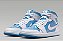 Tênis Nike Masculino Jordan 1 Mid - Azul/branco FZ3933 - Imagem 4