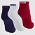 Meias Puma Masculina Sapatilha Esportiva- Kit com 3 pares - Azul /Branca/Vinho 39 a 43 (6976) - Imagem 2