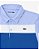 Polo Lacoste  Sport Masculina Regular Fit- Lilás/branco/azul DH8954 - Imagem 2