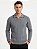 Suéter Masculino  Boxer Jeans Gola Polo - Cinza Chumbo 045918 - Imagem 1