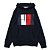 Moletom  Masculino Tommy Hilfiger  Logo Po Hood  - Azul Marinho - Imagem 1