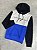 Moletom Tommy Hilfiger Color Block- Azul Marinho/Cinza/Azul Royal  XM06313 - Imagem 1