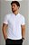 Polo Masculina Sport Fino Meio Ziper-Branca FJ83 - Imagem 1