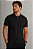 Polo Masculina Sport Fino Meio Ziper-Preta FI84 - Imagem 1