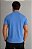 Polo Masculina Sport Fino Meio Ziper-Azul FJ85 - Imagem 2