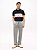Polo Tommy Hilfiger Masculina  Logo Block - Azul Marinho / Branca  XM07644401 - Imagem 4