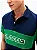 Polo Masculina Tommy Hilfiger -Azul/verde  XM07333400 - Imagem 3