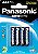 Pilhas Panasonic aaa c/ 4 Unidades - Imagem 1