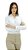 Camisa Social Feminina Jeans Azul Claro Slim Manga Longa - Imagem 2
