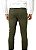 Calça Masculina Alfaiataria Sarja Elastano Verde Militar - Imagem 5