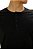 Camiseta Masculina Ixória Preta Básica Henley Botões - Imagem 2