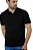 Camisa Masculina Gola Polo Ixória Preta Piquet Elastano Pima - Imagem 2
