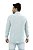 Camisa Masculina Ixória M. L Slim Fit Flamê Louça Azul Claro - Imagem 2