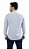 Camisa Masculina Ixória Manga L Slim Fit Listras Azul/Branco - Imagem 2