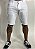 Bermuda Masculina Sarja Djn Branca Amassada Com Bainha - Imagem 1