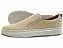 Tênis Masculino Slip On Ixória Couro Legítimo Napoli Areia - Imagem 1