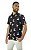 Camisa Masculina Ixória Manga C. Viscose Floral Coqueiros - Imagem 1