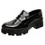 Sapato Mocassim Feminino Tratorado Oxford 10023 Verniz Preto - Imagem 3