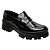 Sapato Mocassim Feminino Tratorado Oxford 10023 Verniz Preto - Imagem 1