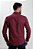 Camisa Masculina Ixória Slim Fit Manga Longa Bordô Flamê Luxo - Imagem 3