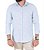 Camisa Masculina Ixória Slim Fit Azul Claro Manga Longa Marca Luxo - Imagem 2