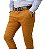Calça Masculina Alfaiataria Sarja Com Elastano Caramelo - Imagem 2