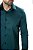 Camisa Masculina Manga Longa Slim Fit Verde Maquinetada Marca Luxo - Imagem 4