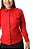 Camisa  Feminina Ixória Slim Fit Manga Longa Casual Vermelha Marca Luxo - Imagem 3