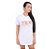 Camiseta Swag Vestido Algodão Dgn Branca Yes You Can - Imagem 1