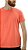 Camiseta Masculina Gola Redonda Básica Laranja Algodão - Imagem 4