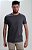 Camiseta Masculina Gola Redonda Básica Lisa Cinza Grafite Algodão - Imagem 1