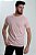 Camiseta Masculina Gola Redonda Básica  Rosa Claro Algodão - Imagem 1