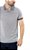 Camiseta Masculina Gola Polo Furta-Cor Bicolor Branco Preto Prime Viscose - Imagem 3