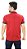 Camiseta Masculina Gola Polo Prime De Viscose Vermelho E Marinho - Imagem 4