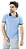 Camiseta Masculina Gola Polo Azul Celeste Piquet Básico - Imagem 2