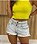 Short Feminino Jeans Claro Com Bolso Deslocado Cós Duplo - Imagem 2