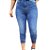 Calça Feminina  Jeans Jogger Cós Alto Modinha Blogueira - Imagem 1