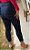 Calça Feminina Jeans Skinny Preta Cós Alto Com Det 3 Pespontos Com Bainha - Imagem 7